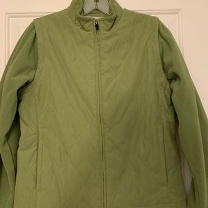 Womens golf jacket that turns into a vest